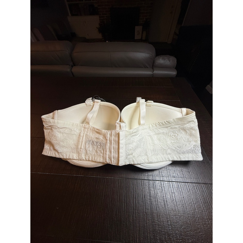 Torrid 46DDD Bombshell Ever Strapless Boost Bra Removable Multi Way Straps White - Picture 5 of 11